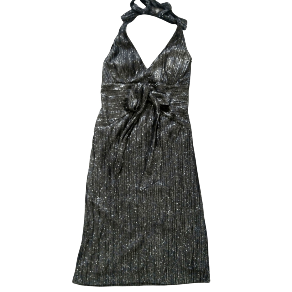 Halter Sparkly Cocktail Dress